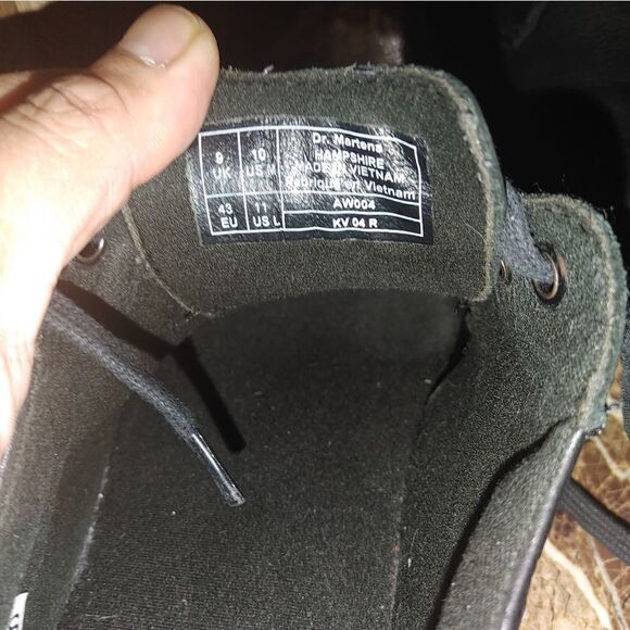 Dr Martens men's Airwair black leather fashion shoes size 10.   562 - Picture 9 of 11